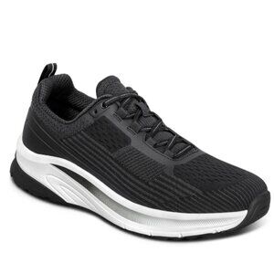 Orthofeet Men's Race Athletic Sneakers Black